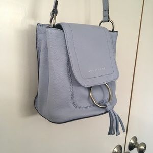 Sanctuary leather crossbody bag, light blue